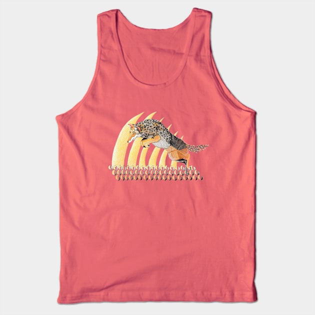 Coyote Totem Animal Tank Top by FreeSpiritMeg